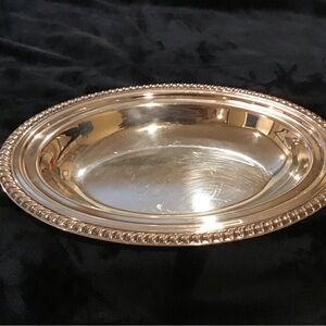 Elegant Silver Plated Oval Serving Platter